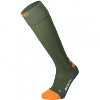 Calcetines calefactables Lenz Heat Sock 4.1 Toe Cap 35-38 Verde/Naranja