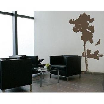 Ursula Lanzinger WTD UL304 - Adhesivo Decorativo para Pared, diseño de árbol y Nube, Color Berenjena, 213 x 122 cm