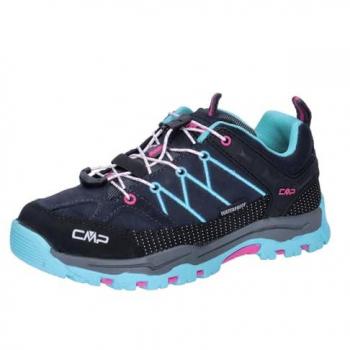 Zapatillas de Trekking CMP Rigel Low WP para Niño, Azul Acqua, Talla 30
