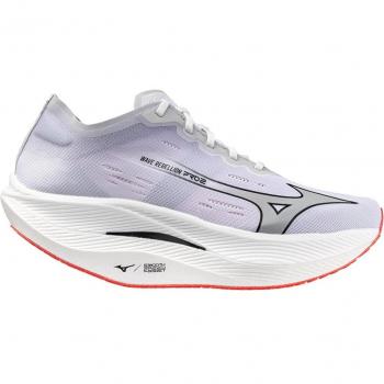Mizuno Wave Rebellion Pro 2 Men's Running Shoes - White/Grey/Black, Size 46 EUR