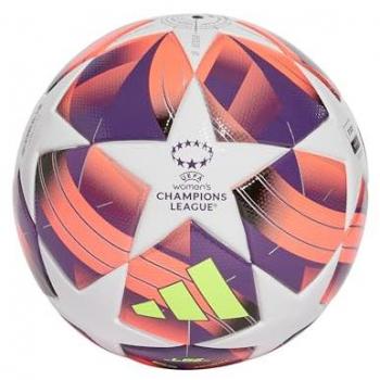 Balón de Fútbol Adidas UWCL League 24/25 Oficial UEFA para Unisex, color Blanco/Negro/Turbo/Plamet, talla 5