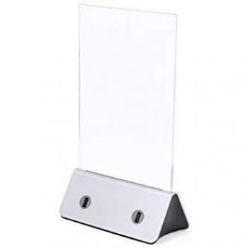 MKTOSASA - Portagráfica y estación de Carga de 10000mAh. Carga hasta 4 Dispositivos simultáneamente. Display Reforzado para Insertar póster - 16x27.5x8