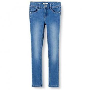 NAME IT Nkfpolly Dnmtasis 2325 Pant Noos Jeans, Denim Azul Medio, 116 para Niñas