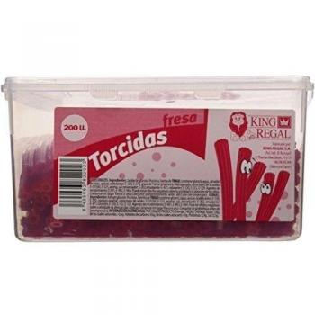 King Regal Torcida Fresa - estuche 200 unidades
