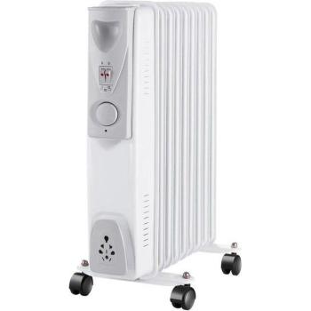 Radiador de Aceite Bajo Consumo 2000W con Termostato y 9 Elementos