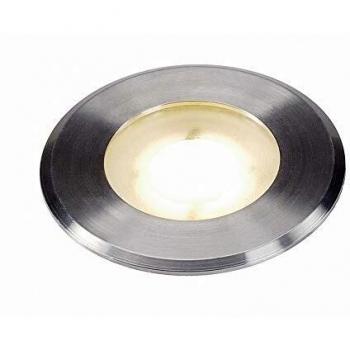 Foco LED Empotrable de Suelo DASAR FLAT 80, 4.3W, 3000K, IP67, Acero Inoxidable cepillado