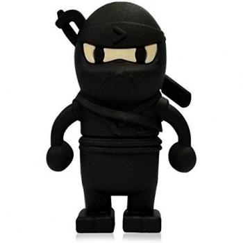 818-Shop No31500080064 USB-Pendrive 64GB Ninja espadas 3D, color negro