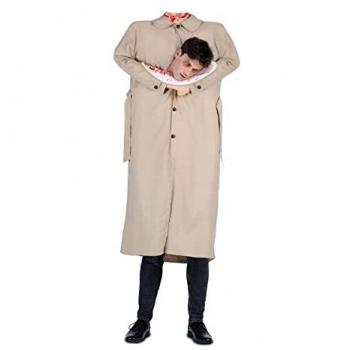 Disfraz de Hombre sin Cabeza para hombre, talla única, incluye cuerpo con efecto de hombre sin cabeza y cuello, fácil de poner y quitar, ideal para Halloween y fiestas temáticas