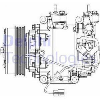 Compresor de aire acondicionado DELPHI CS20510