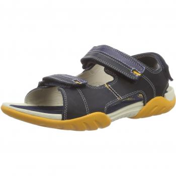 Clarks Mirlo Air Jnr - Sandalias abiertas para niños, color navy leather, talla 34
