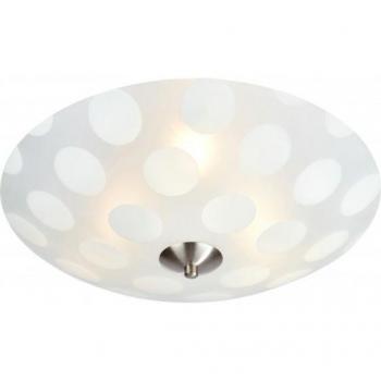 Plafón de acero DOTS 3 luces - Lámpara de techo empotrada con diseño moderno, fabricado en acero, incluye 3 bombillas tipo E14, ideal para iluminar espacios contemporáneos
