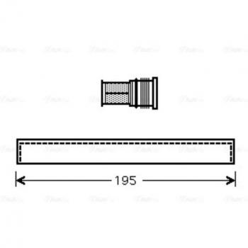 Filtro deshidratante para aire acondicionado AVA COOLING FTD344