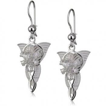 Herr der Ringe 3001-011 - Pendientes de mujer de plata de ley, 4 cm