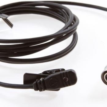 2024 Audio-Technica MT830CW - (B-Stock) Microphone with 55 Cable, Locking 4-Pin Connector, Black