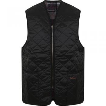 Barbour Quilted Mens Waistcoat/Zip-In Liner - Black - Size 44