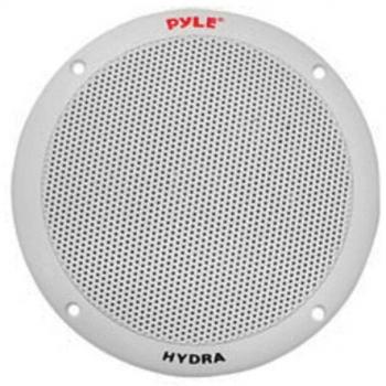 Pyle 6.5-Inch 2-Way Dual Cone Marine Speakers - 400W Max, White (Pair)