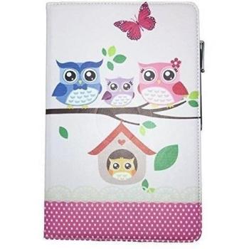 Kiano Elegance 10.1 by Zanetti 3 G - Tablet Case - Funda con Touch Pen & Stand Función - 360 ° 10.1 pulgadas multicolor Baby Eulen 360 Mehrfarbig