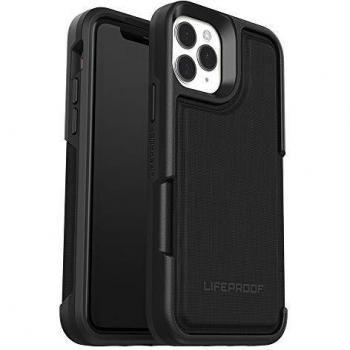 LifeProof Wallet Case - Funda Anti Caídas con tapa trasera para Apple iPhone 11 Pro, negra