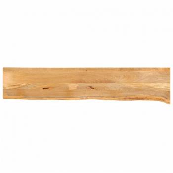 Tabla de mesa bordes vivos 180x30x2,5 cm madera maciza de mango color marrón