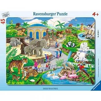 Puzzle Marco Animales en el Zoológico - 45 Piezas - Ravensburger