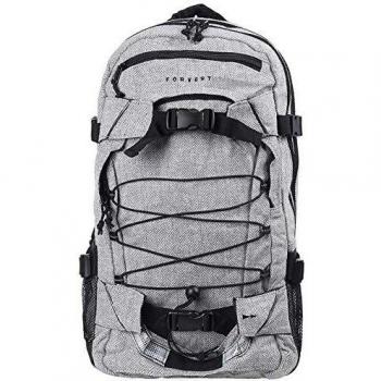 Mochila Forvert New Laptop Louis 25L Flannel Gris Claro Unisex con Compartimento para Portátil de 48.5 cm