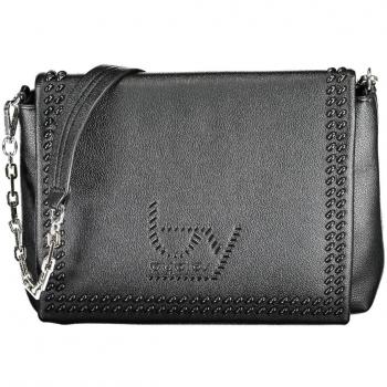 Byblos Elegant Chain-Handle Black Shoulder Bag