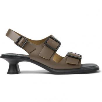 Sandalias de tacón de mujer Camper K201491-003 Dina en color marrón