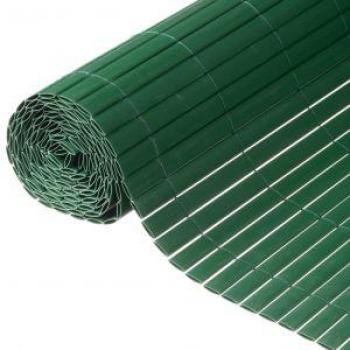 Nature Valla Cañizo de Ocultación Jardín Doble Cara PVC Verde 1x3 m