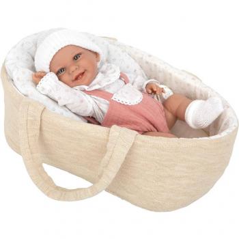 Muñeca Elegance 33 cm Babyto Rosa con Capazo - Arias 60740