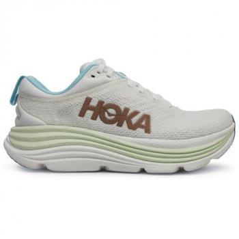 HOKA Gaviota 5 Women's Road Running Shoes - Frost/Rose Gold, Size 40 2/3