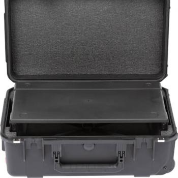 SKB iSeries 2U Waterproof Wheeled Rack Case with TSA Latches, 9 Depth