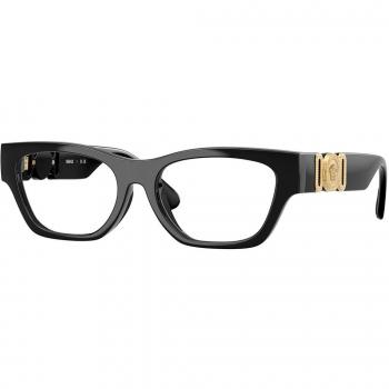Versace VK3008U Kids Women's Eyeglasses Black Round Frame 46mm with Blue Light Block
