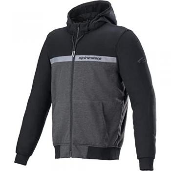 Chaqueta textil para motocicleta Alpinestars Chrome Street Negra y Gris (2XL)
