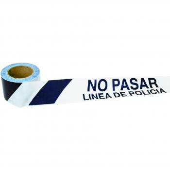 Cofan 11000316 Cinta BalizamientoLínea Policía, 80 mm x 100 m