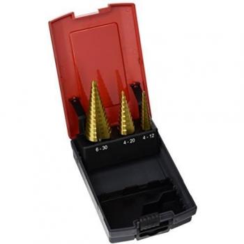 Metalworks MTMS3 - Juego de brocas escalonadas, 3 piezas