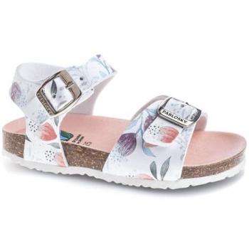 Pablosky Sandalia Fantasía Tulipanes 428500, suela de goma flexible, antideslizante y resistente al desgarro, incorpora planta fisiológica de corcho, flexible y absorbente para el auténtico confort