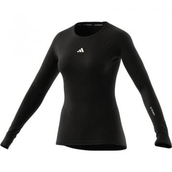 Camiseta de manga larga adidas Tech-Fit para mujeres - Negro
