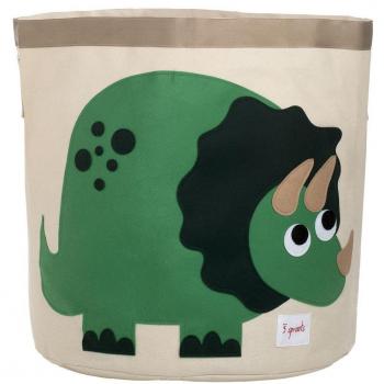 3 Sprouts Dinosaurio - Cesta para juguetes, unisex