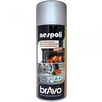 Spray Profesional Nespoli para Altas Temperaturas, Color Aluminio, 400 ml