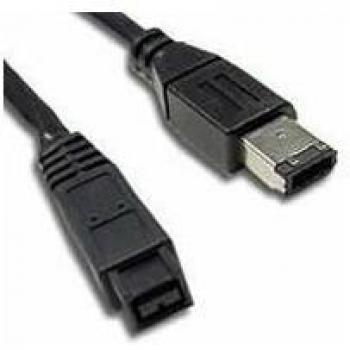 Aquarius - Firewire ieee1394b 800 a 400 9 pines a 6 pines cable cable - 2m / negro
