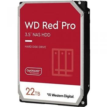 Western Digital Red Pro 22TB NAS Hard Drive - 7200 RPM Class, SATA 6 Gb/s, CMR, 512MB Cache, 3.5 - WD221KFGX