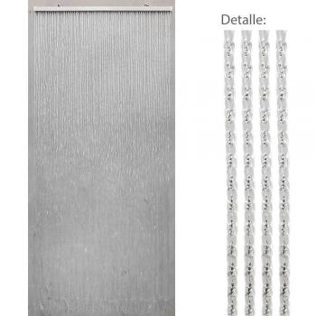 SATURNIA 1191410 Cortina Puerta Tiras PVC 90x200 cm, Cloruro de polivinilo, Multicolor, 90_x_200_cm