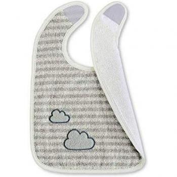Sterntaler Babero de velcro Oveja Stanley, Tamaño: 26 x 38 cm, Gris