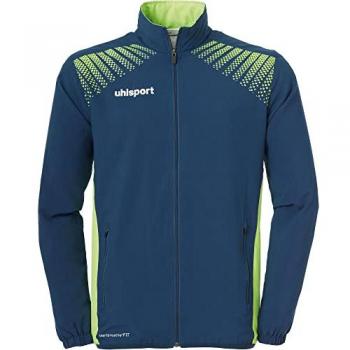 Chaqueta de presentación Uhlsport Goal, Hombre, petróleo/Verde Flash, XXL