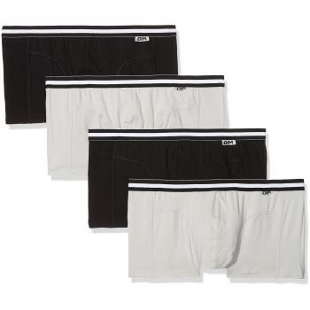 EcoDIM Cotton Boxer Set of 4 (Black/Grey)