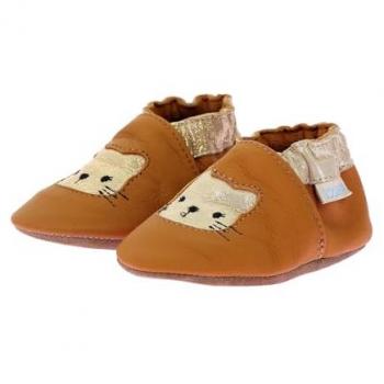 Robeez Wild Kitten Girls' Children's Slippers in Brown