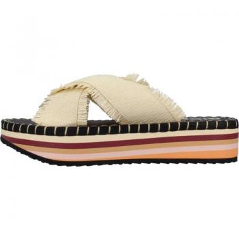 Chanclas de Playa Beige con Plataforma Multicolor para Mujer Gioseppo Terena - Estilo Mediterráneo