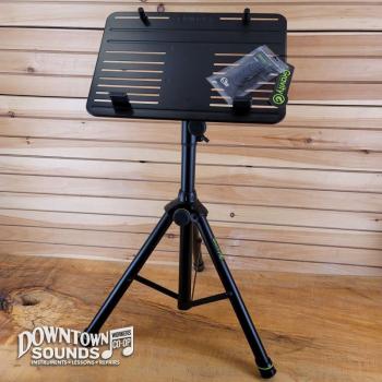 Gravity LTS T 02 B Adjustable Steel Laptop Stand with Universal Mounting Wheels - Black
