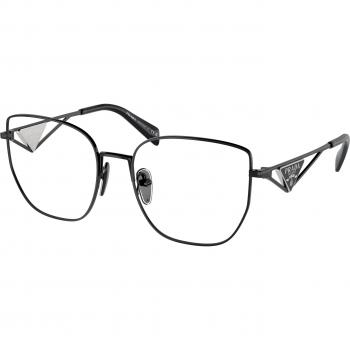Prada PR A54VD Asian Fit 1AB1O1 Women's Eyeglasses Black Size 55 - Blue Light Block Available