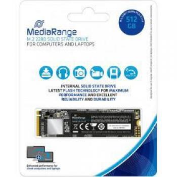 MediaRange MR1032 512 GB NVMe M.2 Solid State Drive con tecnología de memoria TLC NAND en formato PCI Express 3.1